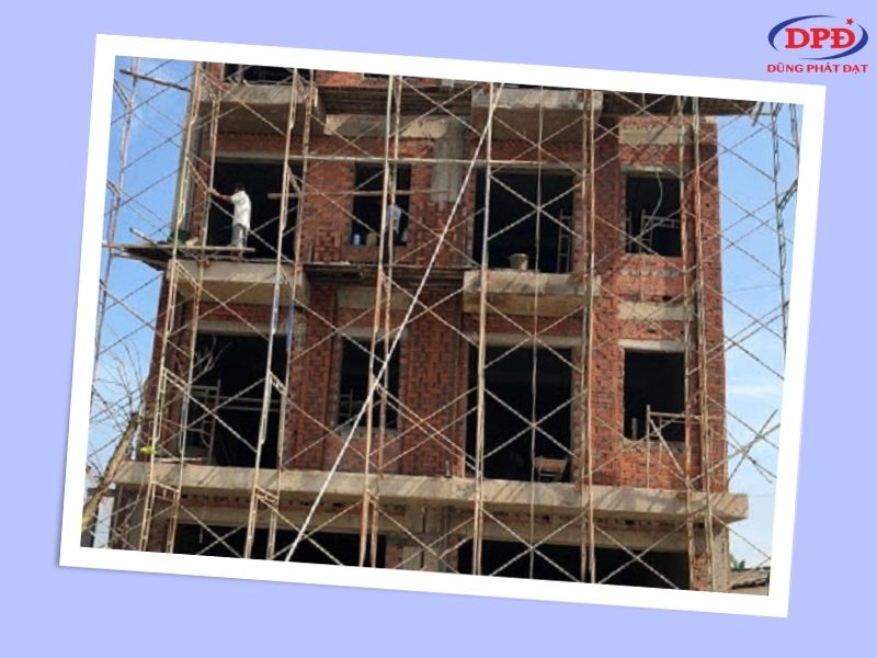 Công trình thi công trên lớp đệm cát san lấp Công trình thi công trên lớp đệm cát san lấp