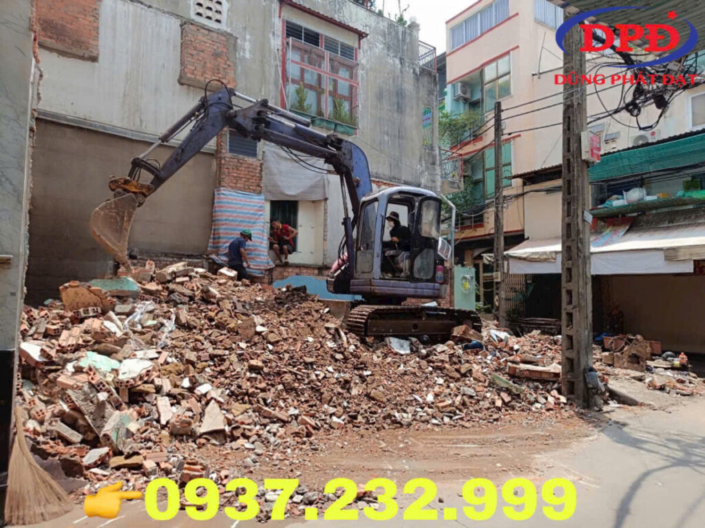 xà bần tại công trình.